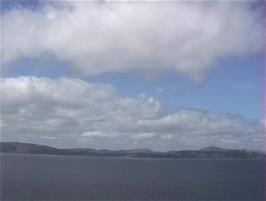 View to the islands of Skye and Raasay from the coast road at Rubha na Guailne